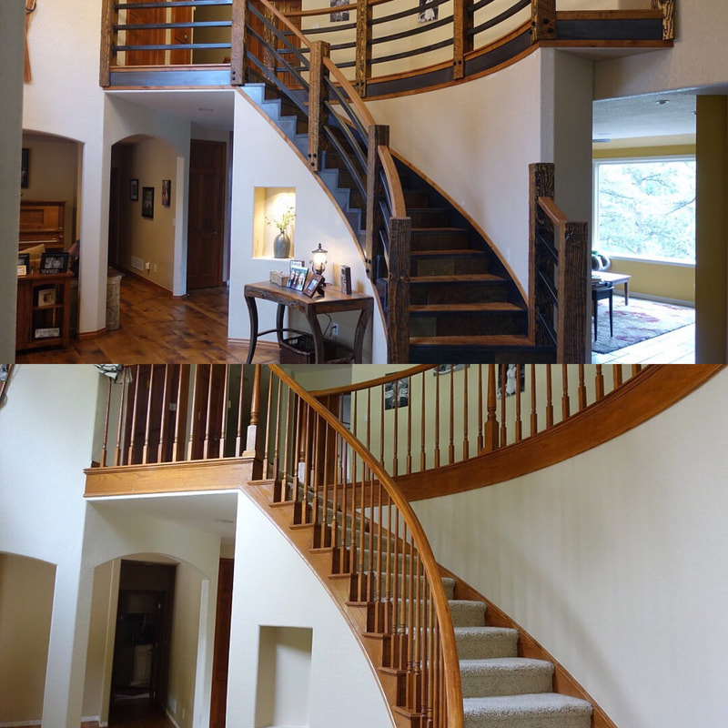 a classy and elegant stair